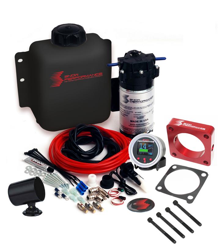 Snow Performance 15-17 Mustang EcB Stg 2 Boost Cooler Water Injection Kit (SS Braid Line & 4AN)