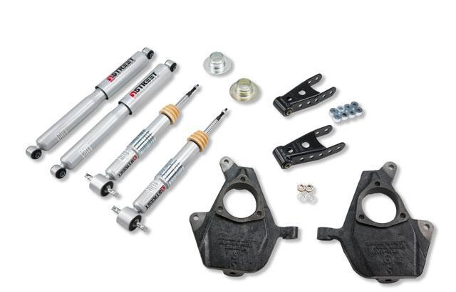 Belltech LOWERING KIT 14-17 Chevy Silverado/Sierra 1in to -2in Front/4in Rear w/ Street Perf Shocks