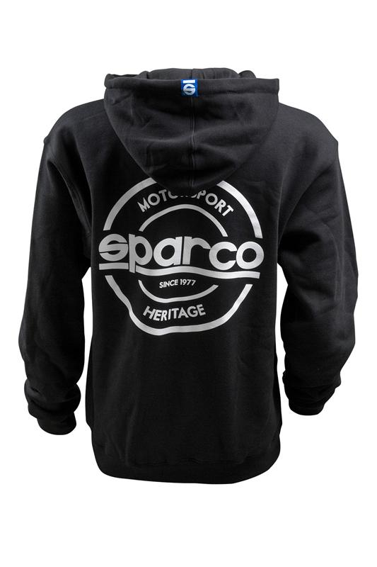 Sparco Sweatshirt Hooded S-Seal Blk Sml