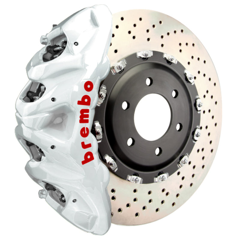 Brembo 25+ BMW X3 M50 xDrive (G45) Front GT BBK 8 Piston Cast 412x38 2pc Rotor Drilled - White