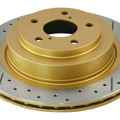 DBA 06-07 WRX / 05-08 LGT Rear Drilled & Slotted Street Series Rotor