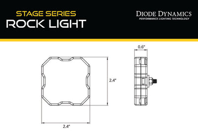 Diode Dynamics Stage Series RGBW LED Rock Light Kit (8-pack)