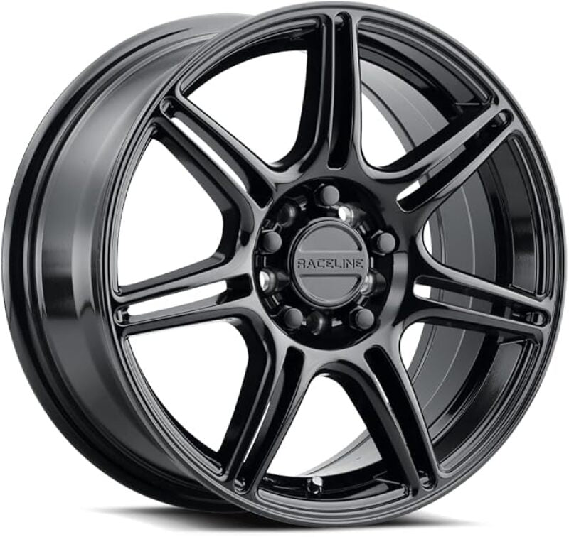 Raceline 148B Apex 17x7.5in / 5X112 / 5X120 BP / 40mm Offset / 74.1mm Bore - Gloss Black