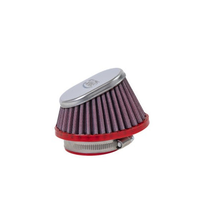 BMC Conical Carburetor Filter w/Chrome Top - 50mm Inlet / 65mm H