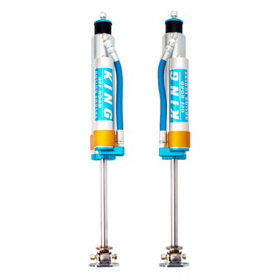 King Shocks 84-00 Jeep Cherokee xJ Front 2.5 Dia Piggy Hose Res Shock for 5-6in Lift (Pair)