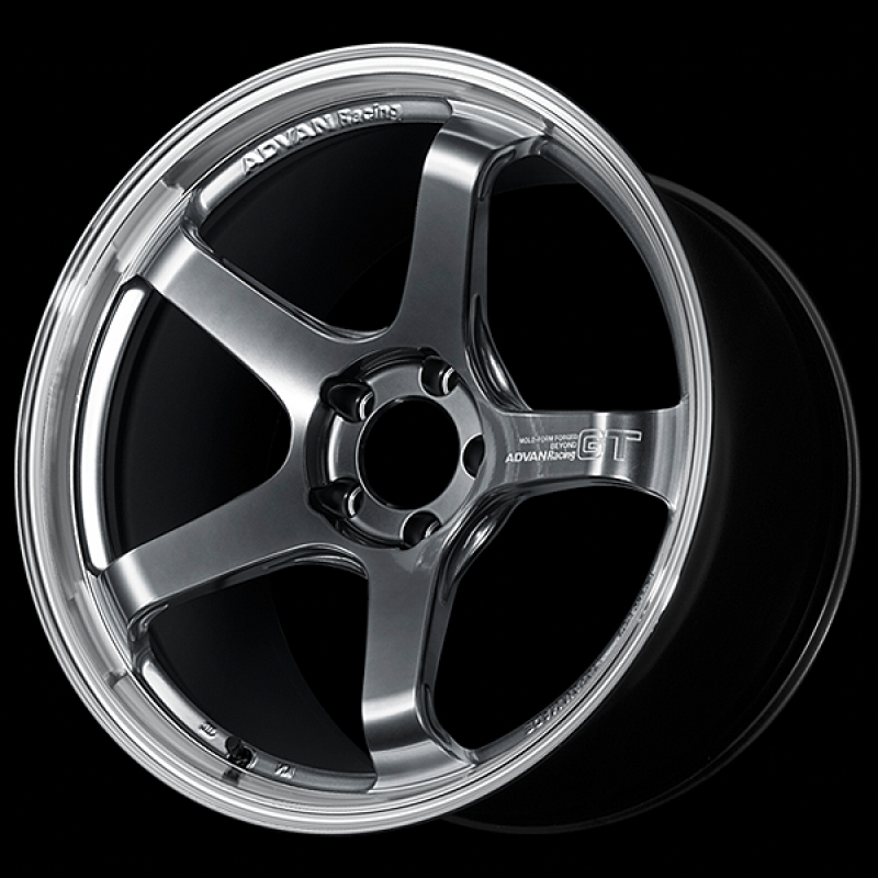 Advan GT Beyond 18X9.5 / +45 Offset / 5x114.3 BC / +45mm Bore / Machining and Hyper Platinum Black