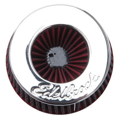 Edelbrock Air Filter Pro-Flo Series Conical 6 7In Tall Red/Chrome