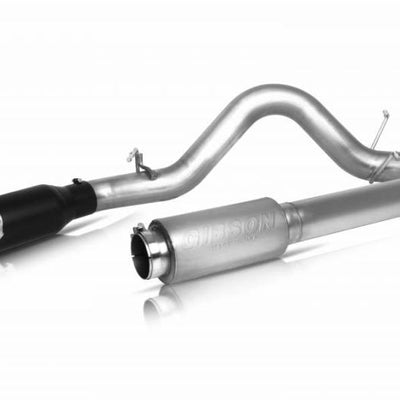 Gibson 08-10 Nissan Titan SE 5.6L 4in Patriot Skull Series Cat-Back Single Exhaust - Stainless