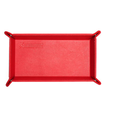 Akrapovic Leather Desk Valet - Red