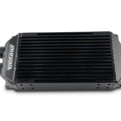 Vibrant Double Pass Oil Cooler Assembly 6in x 10in x 2in