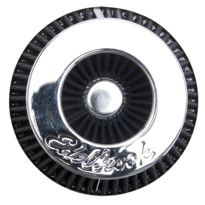 Edelbrock Air Filter Pro-Flo Series Conical 6 7In Tall Black/Chrome