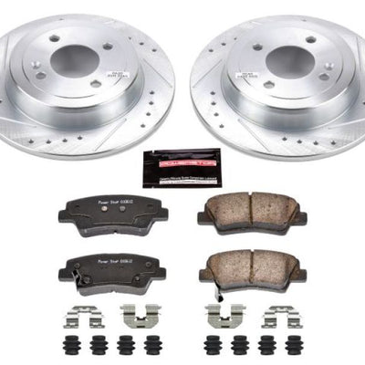 Power Stop 12-18 Hyundai Accent Rear Z23 Evolution Sport Brake Kit