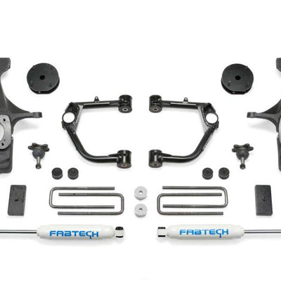 Fabtech 16-19 Toyota Tundra 2WD/4WD 4in Budget UCA System w/Rear Perf. Shocks