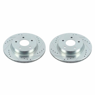 Power Stop 18-19 Nissan Leaf Rear Evolution Drilled & Slotted Rotors - Pair