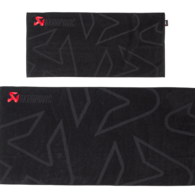Akrapovic Towel Set - Black w/ Red Logo