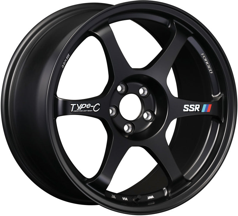SSR Type-C Forged 18x10.5 +15 5/114.3 - Sprint Black Wheel