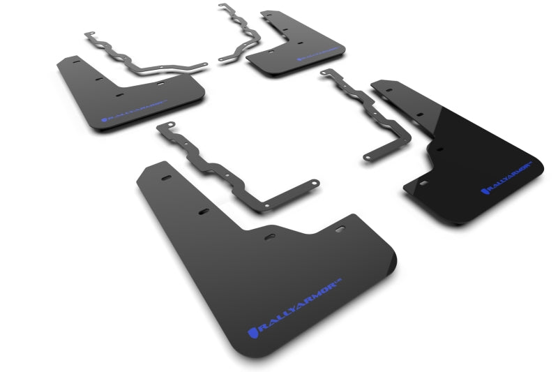 Rally Armor 20-25 Ford Puma ST Black Mud Flap w/Blue Logo