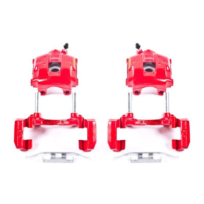 Power Stop 01-05 BMW 320i Rear Red Calipers w/Brackets - Pair