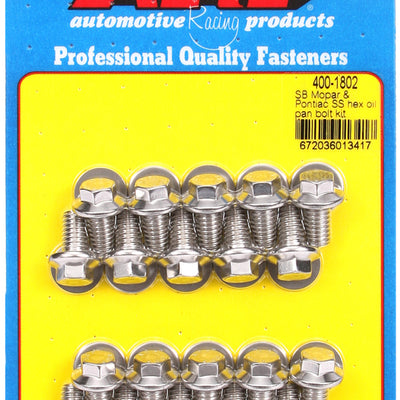 ARP SB Mopar and Pontiac SS Hex Oil Pan Bolt Kit