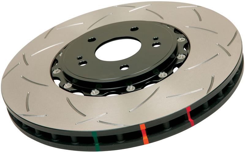 DBA 06-14 Mazdaspeed 3 Front Slotted 5000 Series 2 Piece Rotor Assembled w/ Black Hat