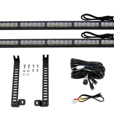 Diode Dynamics 14-19 Toyota 4Runner SS30 Dual Stealth Lightbar Kit - White Driving