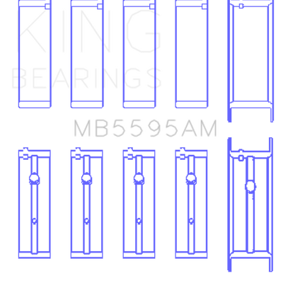 King Engine Bearings Datsun Ka-24E (Size +0.25mm) Main Bearing Set