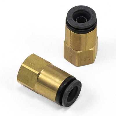 Air Lift Straight Female - 1/8in FNPT x 1/4in PTC For 1/8in MNPT Leader Lines SMC# KV2F11-34