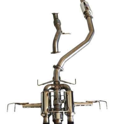 Invidia 22+ HONDA CIVIC TYPE-R FL5 R400 SINGLE LAYER BLACK TIP CAT-BACK (NON POLISH PIPE)