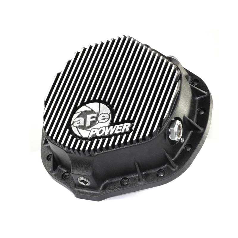 aFe Front Differential Cover (Raw; Street Series); Dodge Diesel Trucks 03-12 L6-5.9/6.7L (td)