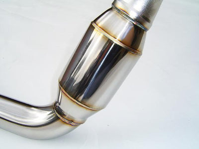 Invidia 02-07 WRX/STi Polished Divorced Waste Gate Downpipe with High Flow Cat