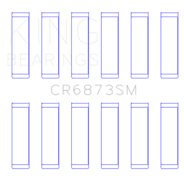King Engine Bearings Toyota 2Gr-Fe/3Gr-Fe (Size +0.50mm) Connecting Rod Bearing Set