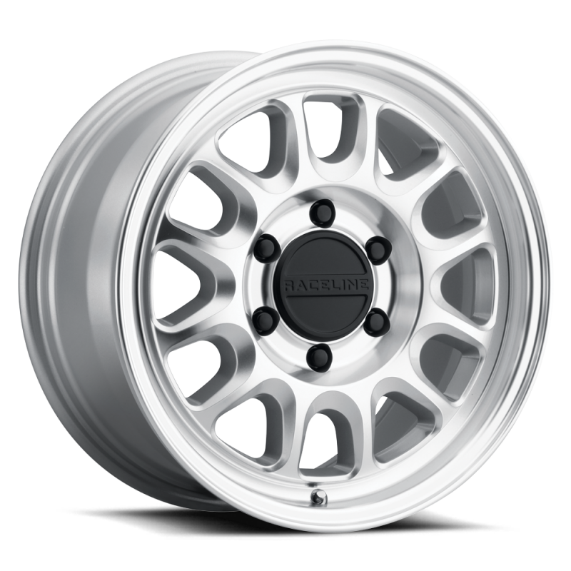 Raceline 958MC Rogue 17x8.5in / 6x135 BP / 0mm Offset / 87.1mm Bore - Machined Finish Wheel