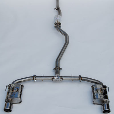 Invidia 2022+ Honda Civic Si (1.5T) 70mm Q300 Cat Back Exhaust - Rolled SS Tips