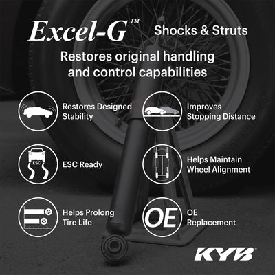 KYB 17-21 Honda Civic Hatchback (Exc. Type R) Excel-G Gas Strut - Front Right