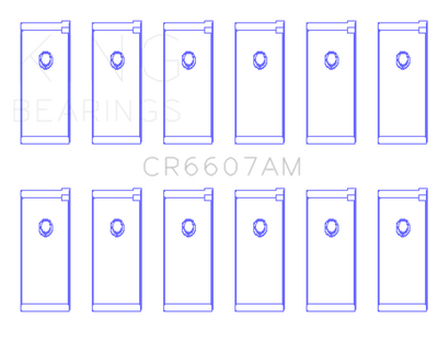 King Engine Bearings Datsun L28 (Size +0.50mm) Connecting Rod Bearing Set