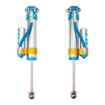 King Shocks 84-00 Jeep Cherokee xJ Rear 2.5 Dia Piggy Hose Reservoir 5-6in Lift (Pair)