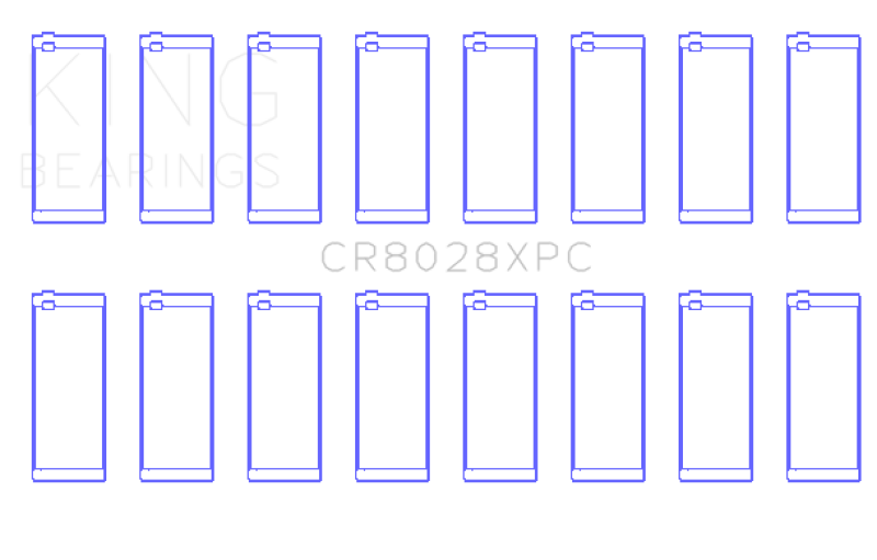 King Engine Bearings Chevrolet Custom Performance (Size STDX) Connecting Rod Bearing Set