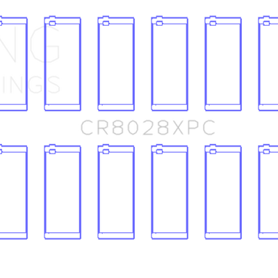 King Engine Bearings Chevrolet Custom Performance (Size STDX) Connecting Rod Bearing Set