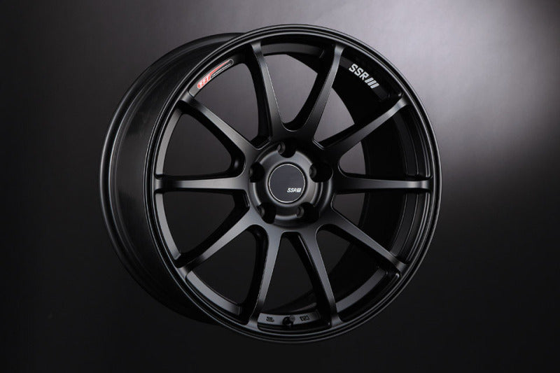 SSR GTV02 18x7.5 5x114.3 43mm Offset Flat Black Wheel