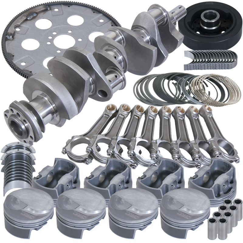 Eagle Chevy 454 4.250in Crank 6.385in I-Beam Rod 18cc 4.350in Pistons 168 Tooth FP Balanced Assembly