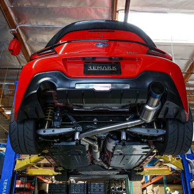 REMARK 2022 Subaru BRZ Catback Exhaust - R1 Spec Single-Exit Full Titanium (Resonated)