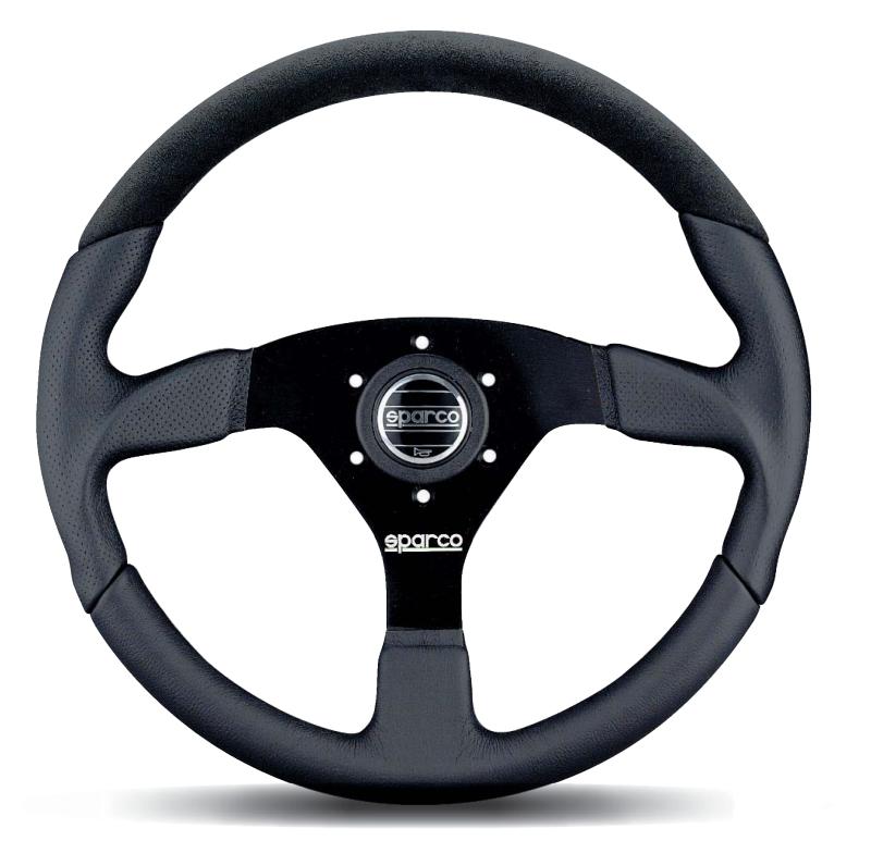 Sparco Steering Wheel L505 Lap 5 Blk/Blk/Blk