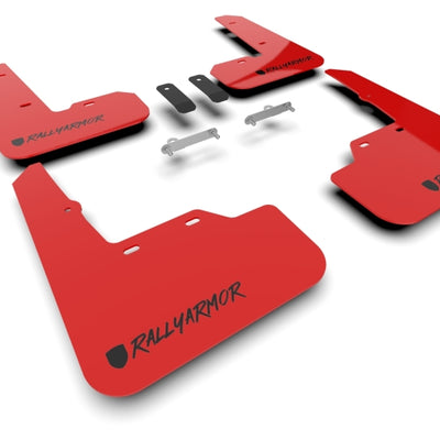 Rally Armor 22-25 Subaru WRX Red UR Mud Flap Altered Font Black Logo