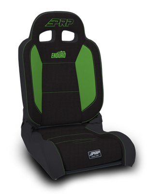 PRP EnduroDaily Reclining Suspension Seat - Black/Green Tweed - Driver