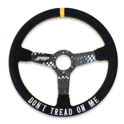 PRP Deep Dish Suede Steering Wheel - Dont Tread on Me