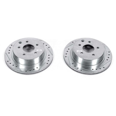 Power Stop 93-97 Infiniti J30 Rear Evolution Drilled & Slotted Rotors - Pair