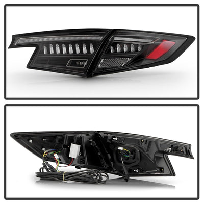 Spyder Apex 22-24 Honda Civic 5-Door LED Tail Lights - Black (ALT-YD-HC225DAP-SEQGR-BK)