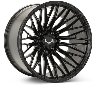 Vossen VFX-04 22x10 - 8x180 - ET18 - Super Deep - 124.3 - Satin Black Wheel