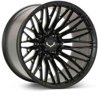 Vossen VFX-04 22x12 - 8x180 - ET44 - Ultra Deep - 124.3 - Satin Black Wheel