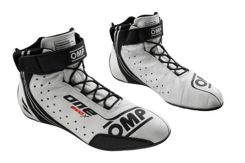OMP ONE EVO X SHOES MY2024 FIA 8856-2018 BLACK SIZE 45